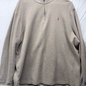 Polo by Ralph Lauren Light Brown Zip Up Sweater